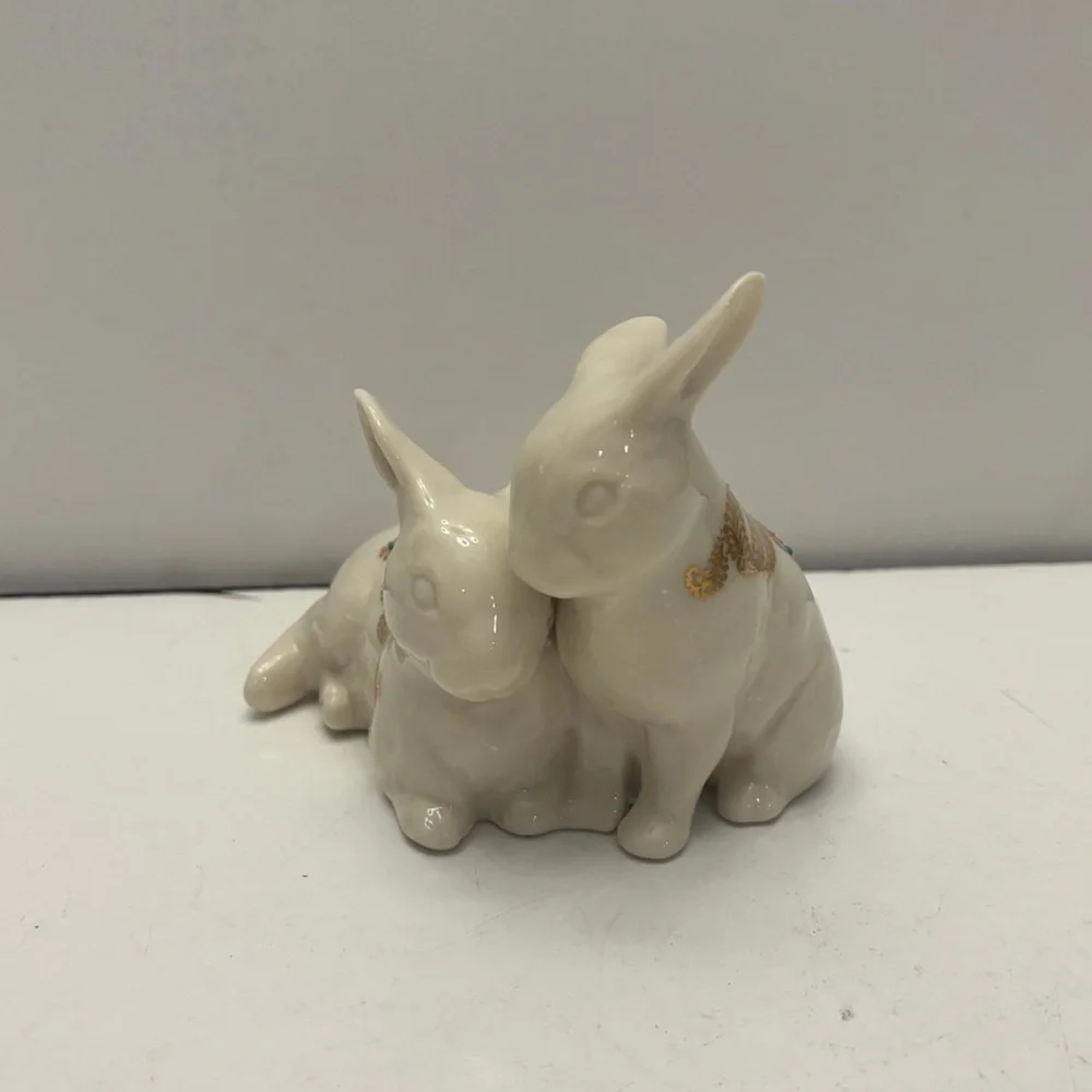 Lenox China Jewels Bunnies Figure